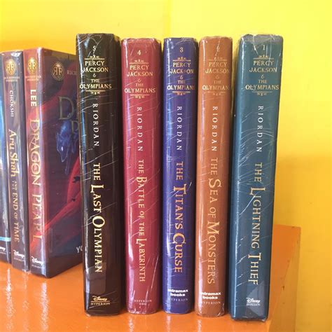 Percy Jackson First Edition Covers 1-5 (Hardcover) by Rick Riordan ...