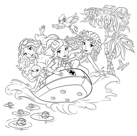 Lego Friends Coloring Pages - Printable coloring pages for girls