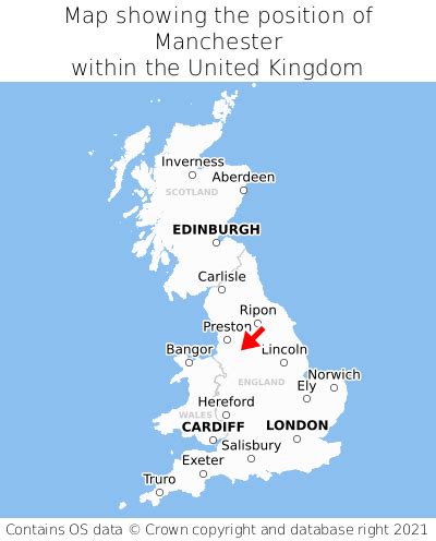 Where is Manchester? Manchester on a map