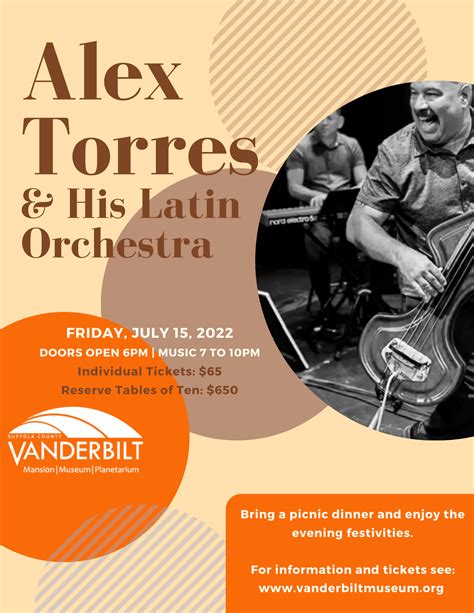 Alex Torres and His Latin Orchestra | Planetarium Shows Long Island