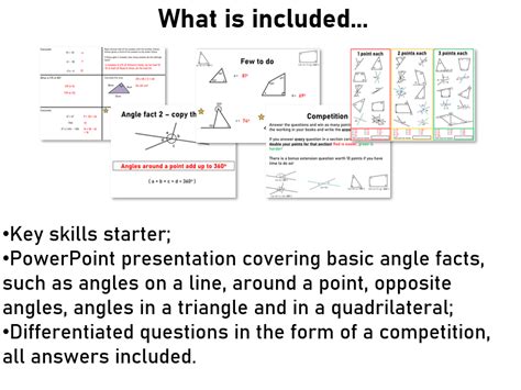 Basic angle facts | Teaching Resources