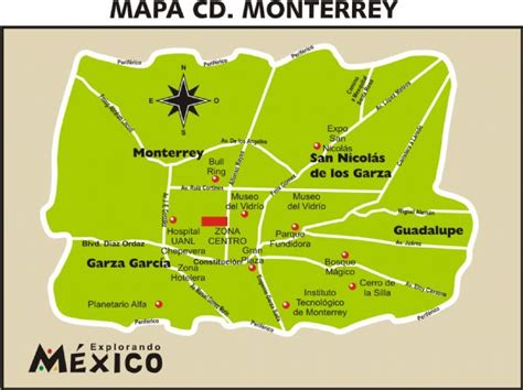 Monterrey Map - Mexico