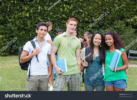 Multicultural Group Of College Students Stock Photo 80951293 : Shutterstock