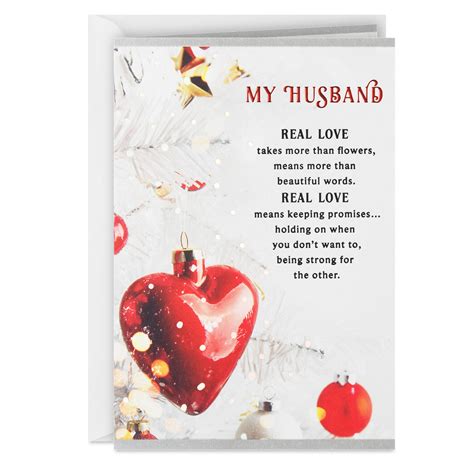 Real Love Christmas Card for Husband - Greeting Cards - Hallmark