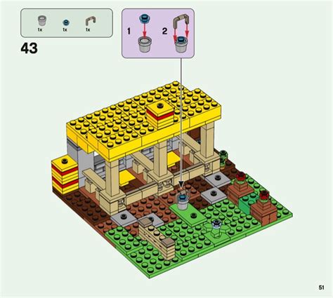 LEGO 21171 The Horse Stable Instructions, Minecraft - Minifig-scale