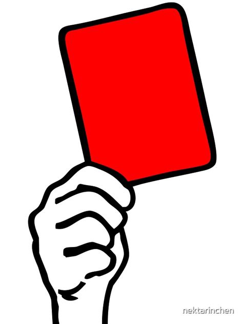 "Foul - red card" Stickers by nektarinchen | Redbubble