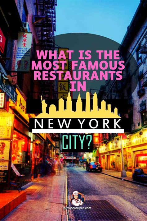 What is the Most Famous Restaurants in New York City?