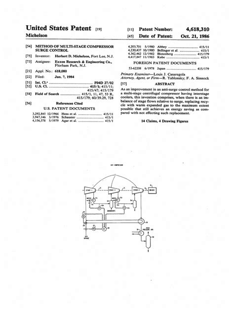 Compressor Surge Control Patent | PDF | Cracking (Chemistry) | Gases