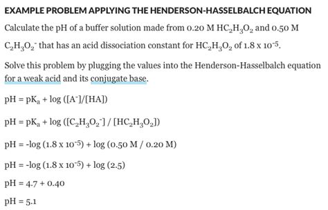 What Is Henderson Hasselbalch Equation