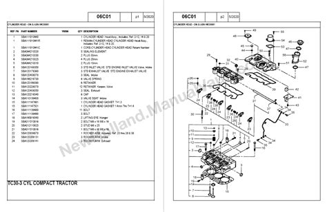 New Holland TC30 Tractor Parts Manual - Manual Vault