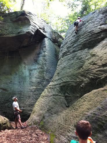 Nearing the top at Coopers Rock - West Virginia Explorer