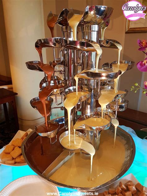 Chocolate Fountain Hire from Carolyn's Sweets.ie. Single, Double or Triple