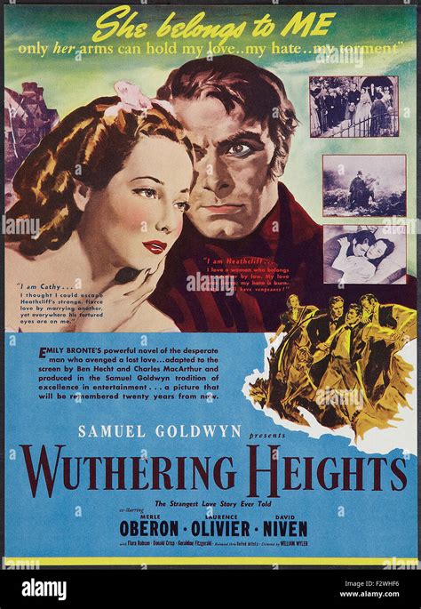 Wuthering Heights (1939) - Movie Poster Stock Photo - Alamy