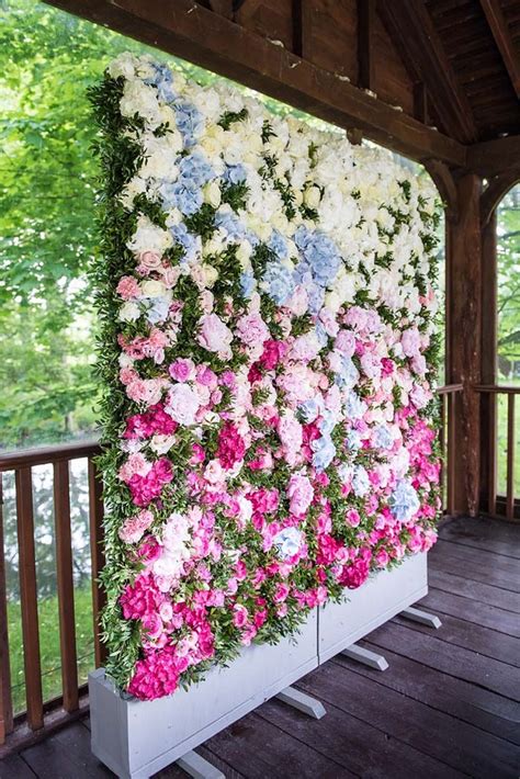 15 Flower Wall Wedding Ideas - Our Favourites