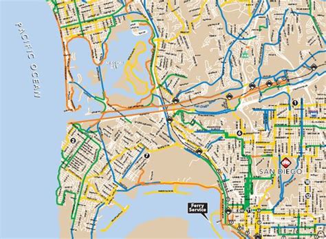 San Diego Bike Map South | San diego bike, San diego, Bike route