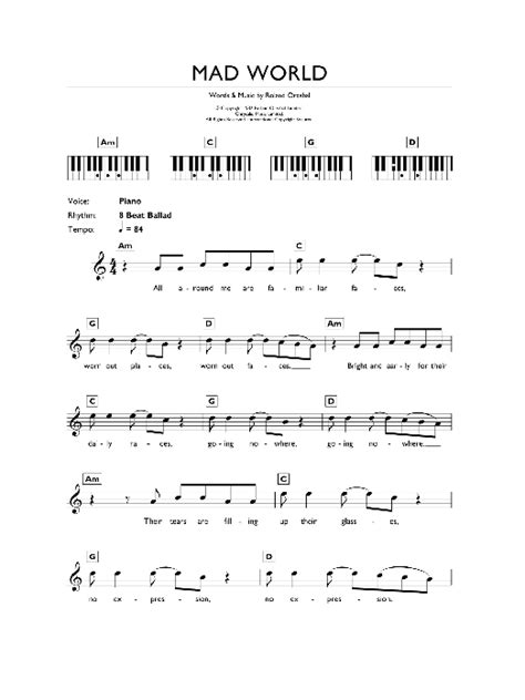 Mad World | Sheet Music Direct