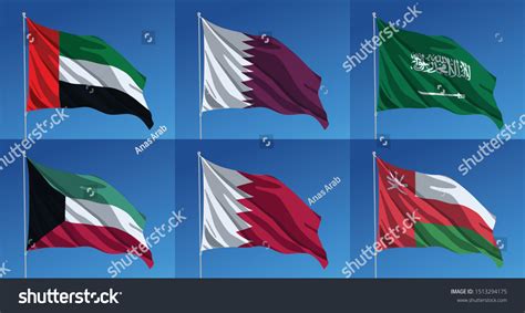 118 vectoren voor gcc country flag: stockvectoren, afbeeldingen en ...