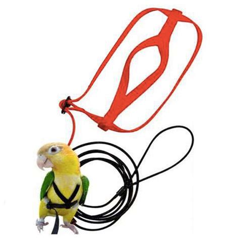 Anti Bite Flight Training Parrot Bird Wire Harness Set Harness Belt Soft Portable Ultra Light ...