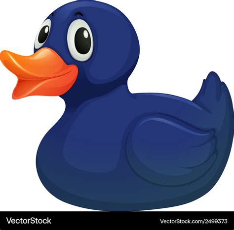 A blue rubber duck Royalty Free Vector Image - VectorStock