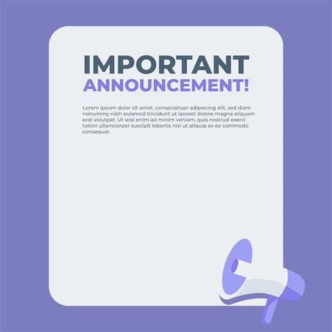 Premium Vector | Important announcement speech bubbles illustration ...