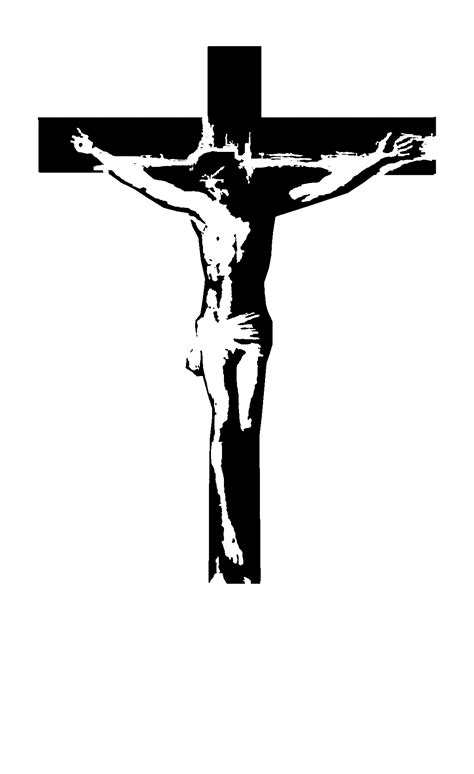 jesus christ on the cross silhouette - Clip Art Library