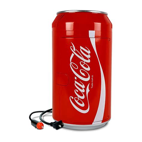 Coca-Cola 8 Can Portable Mini Fridge- 5.4L (5.7 qt) Cooler- AC/DC- Red