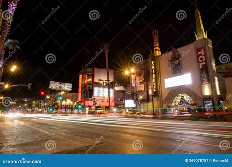 Hollywood Boulevard Nightlife, in the Best Light. Editorial Photography ...