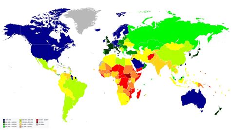 Countries by GDP per capita (2024) - Learner trip