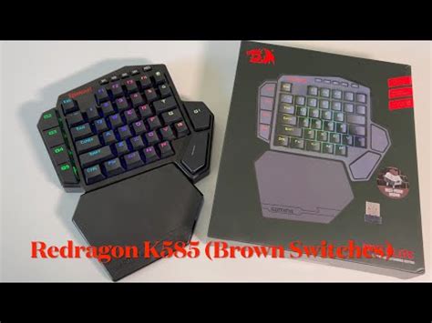 Unboxing Redragon K585 Wireless One-Handed Mechanical Keyboard (Brown Switches) - YouTube