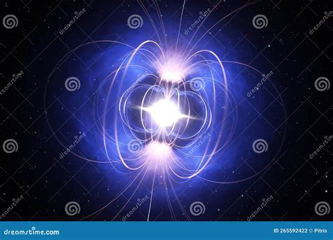 Magnetar, Neutron Star With Extremely Powerful Magnetic Field Stock Illustration | CartoonDealer ...