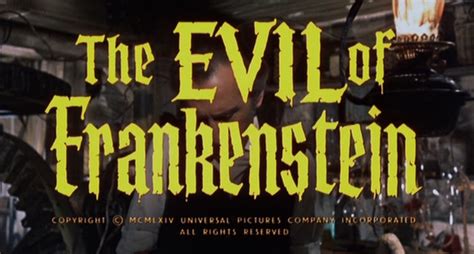 A Cloister of Wolves and Fire: The Evil of Frankenstein [1964]