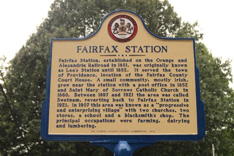 Fairfax Station Historical Marker Unveiled | Fairfax Station, VA Patch