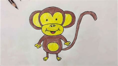 How To Draw A Monkey / Kolay Maymun Çizimi🐒 - YouTube