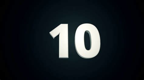 Countdown Animation From 10 To 0 3d Rendered Stock Motion Graphics SBV ...