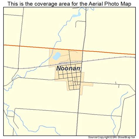 Aerial Photography Map of Noonan, ND North Dakota