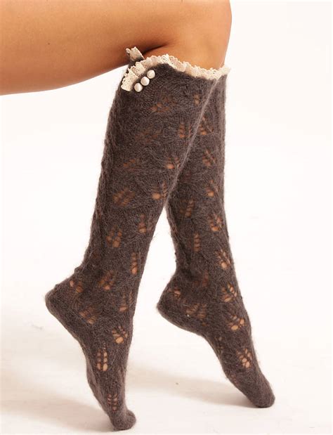 Fashion For Linda: Lace Top Sock