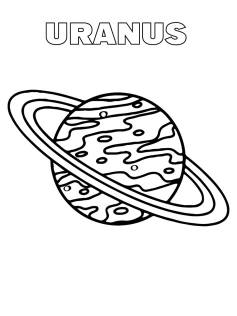 Planet Uranus Coloring Page - Free Printable Coloring Pages for Kids