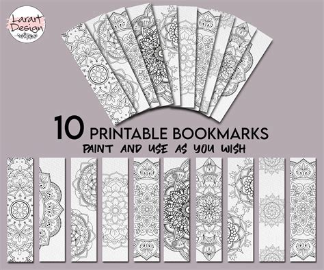 Printable Bookmarks Template Printable Bookmarks Set - Etsy | Bookmark template, Bookmarks for ...