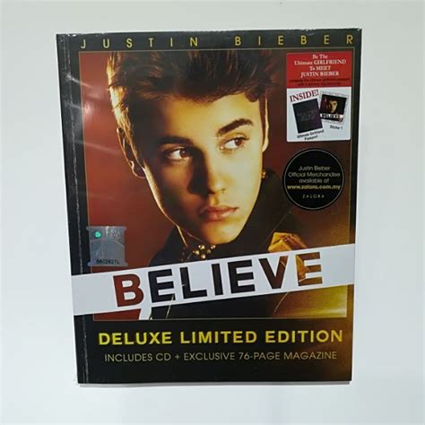 Justin Bieber Believe Deluxe Limited Edition CD album + exclusive 76 pg ...