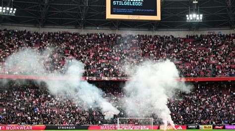 Ajax's match with bitter rivals Feyenoord suspended by protesting fans ...