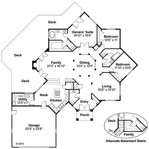 Vacation Plan: 2,417 Square Feet, 3 Bedrooms, 2.5 Bathrooms - 035-00015 House Plans 3 Bedroom ...