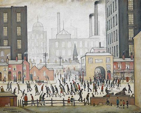 L.S. Lowry (Coming From The Mill, 1930) Canvas Print | The Art Group