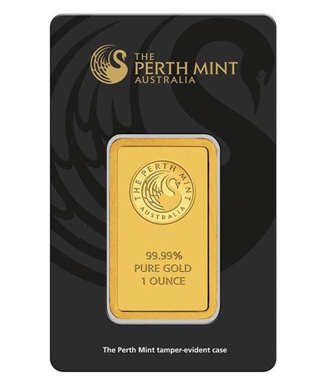 1oz Perth Mint Gold Minted Bar - Guardian Gold Australia