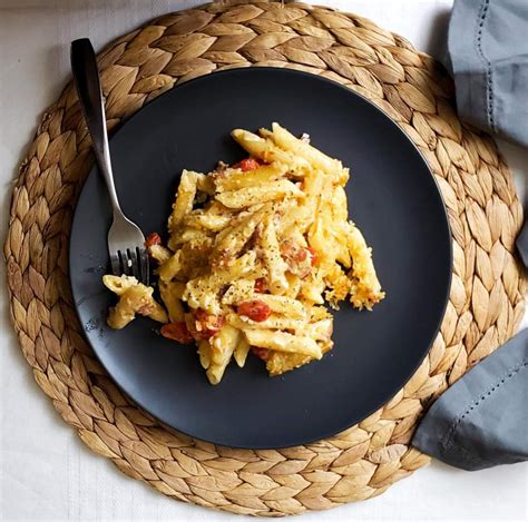 Baked Penne Mac and Cheese - The Thrifty Plate