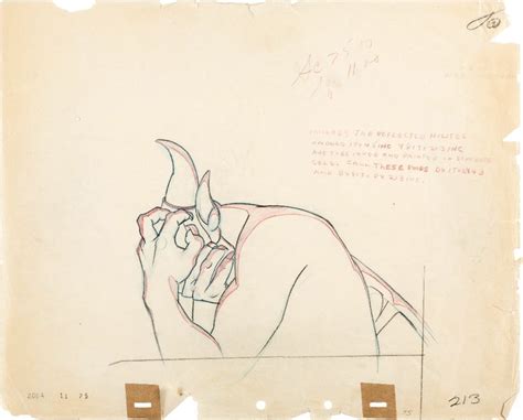 Fantasia Chernabog Dessin d'Animation (Walt Disney, 1940).... | Lot ...