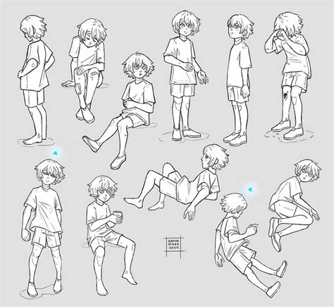 Sketchdump January 2020 [Child poses] by DamaiMikaz on DeviantArt | Kid poses, Art reference ...