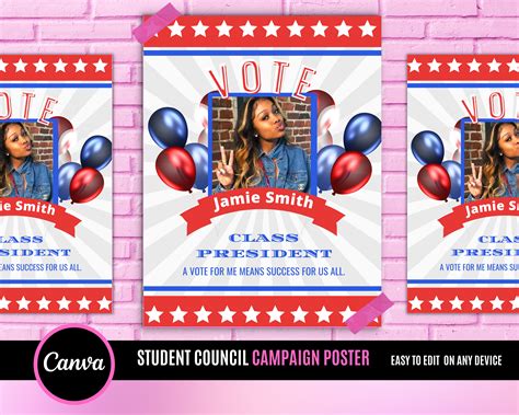 Student Council Poster Sign Class Campaign Class President - Etsy