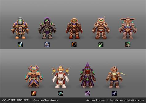 ArtStation - World of Warcraft - Racial Class Armor Design | Gnome, Arthur Lorenz Wow Of ...