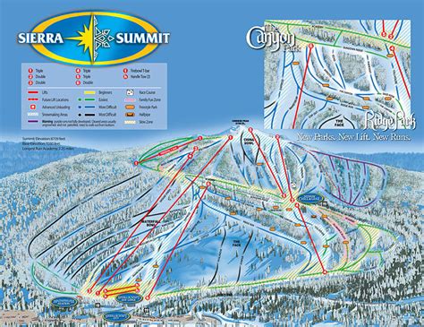 China Peak Mountain Resort Piste Map / Trail Map