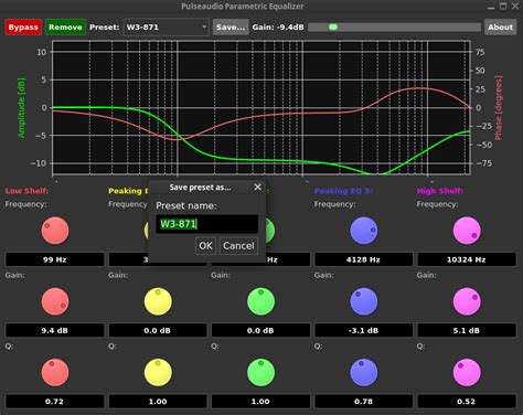 Pulseaudio Parametric Equalizer :: T5! DIY Audio Software & Hardware